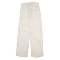 AMERICAN EAGLE Womens Trousers Cream Regular Wide-Leg W27 L31
