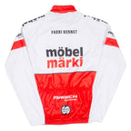 Cycling Mens Jersey White Long Sleeve Full Zip XS