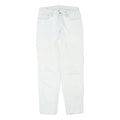 LEVI'S Womens White Relaxed Jeans Denim W29 L29 Zip Cotton Blend Casual Classic