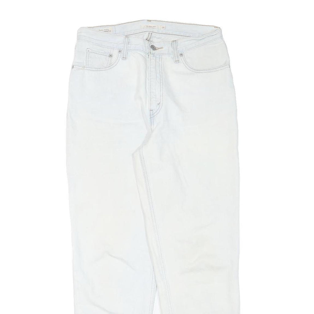 LEVI'S Womens White Relaxed Jeans Denim W29 L29 Zip Cotton Blend Casual Classic