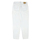 LEVI'S Womens White Relaxed Jeans Denim W29 L29 Zip Cotton Blend Casual Classic