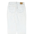 LEVI'S Womens White Relaxed Jeans Denim W29 L29 Zip Cotton Blend Casual Classic