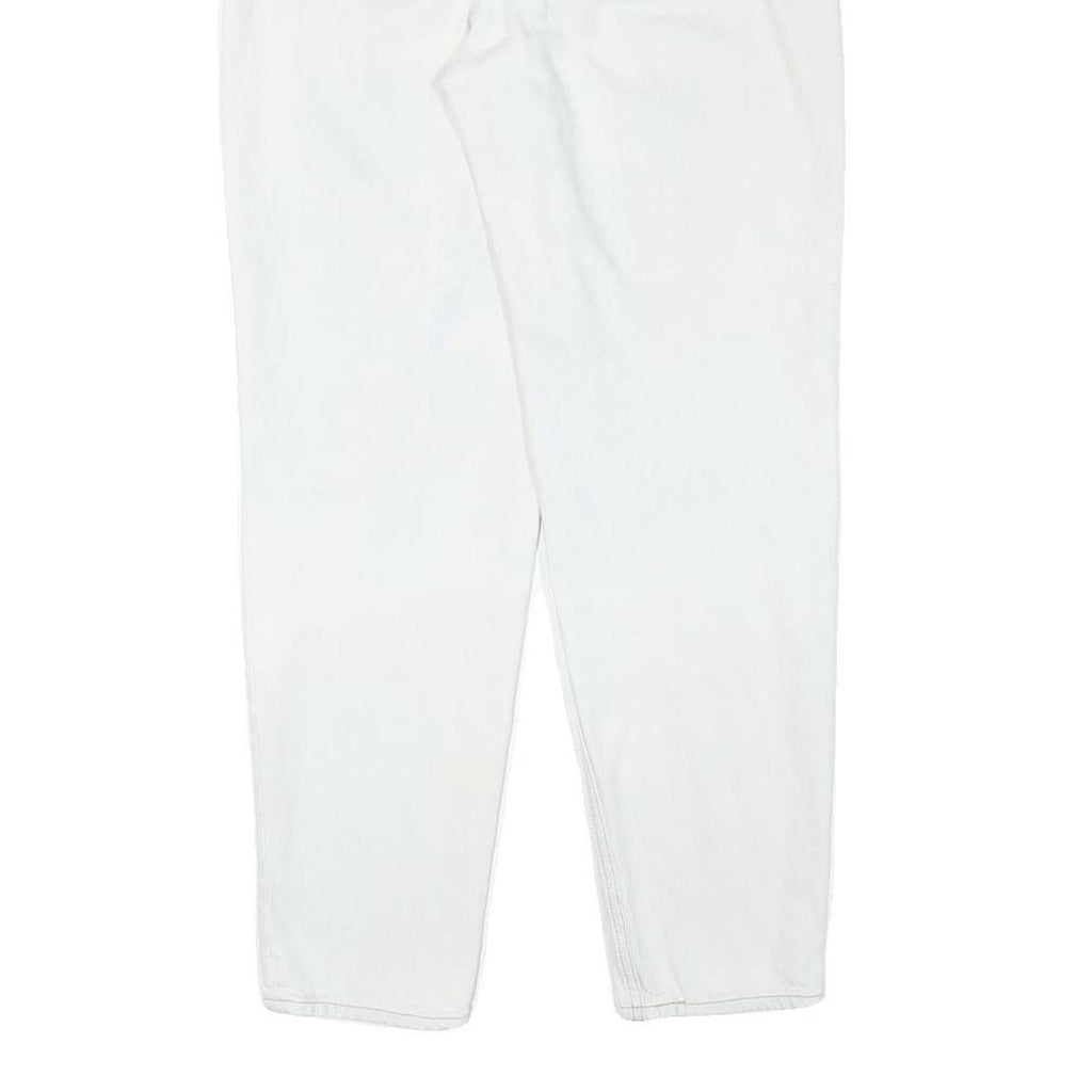 LEVI'S Womens White Relaxed Jeans Denim W29 L29 Zip Cotton Blend Casual Classic