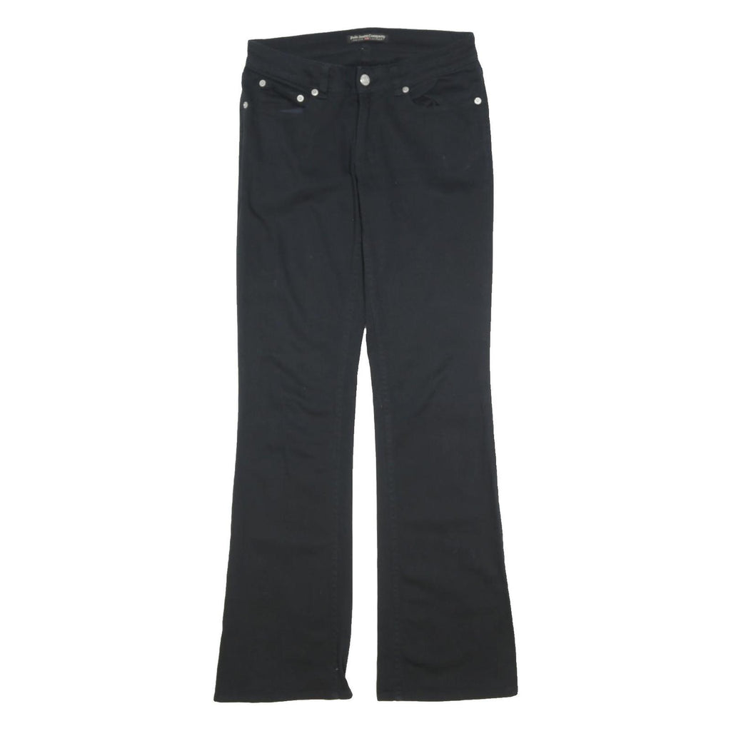 RALPH LAUREN POLO JEANS COMPANY Womens Black Cotton Blend Regular Flared
