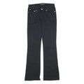 RALPH LAUREN POLO JEANS COMPANY Womens Black Cotton Blend Regular Flared