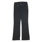 RALPH LAUREN POLO JEANS COMPANY Womens Black Cotton Blend Regular Flared