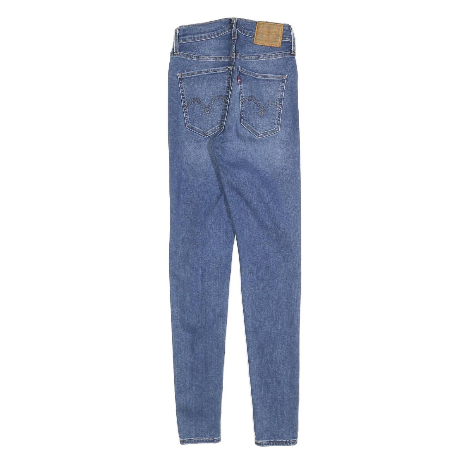 LEVI'S Big E Womens Slim Fit Skinny Denim Jeans Blue W24 L30 Authentic Vintage