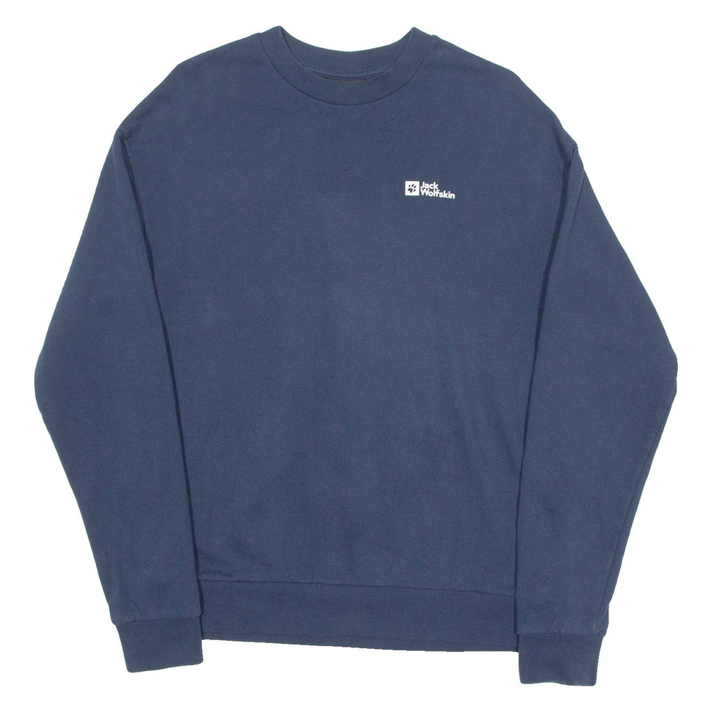 JACK WOLFSKIN Womens Sweatshirt Blue Crew Neck M
