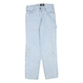 DICKIES Womens Regular Light Blue Denim Jeans W28 L28 Workwear Style Zip Closure