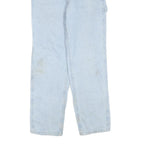 DICKIES Womens Regular Light Blue Denim Jeans W28 L28 Workwear Style Zip Closure