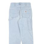 DICKIES Womens Regular Light Blue Denim Jeans W28 L28 Workwear Style Zip Closure