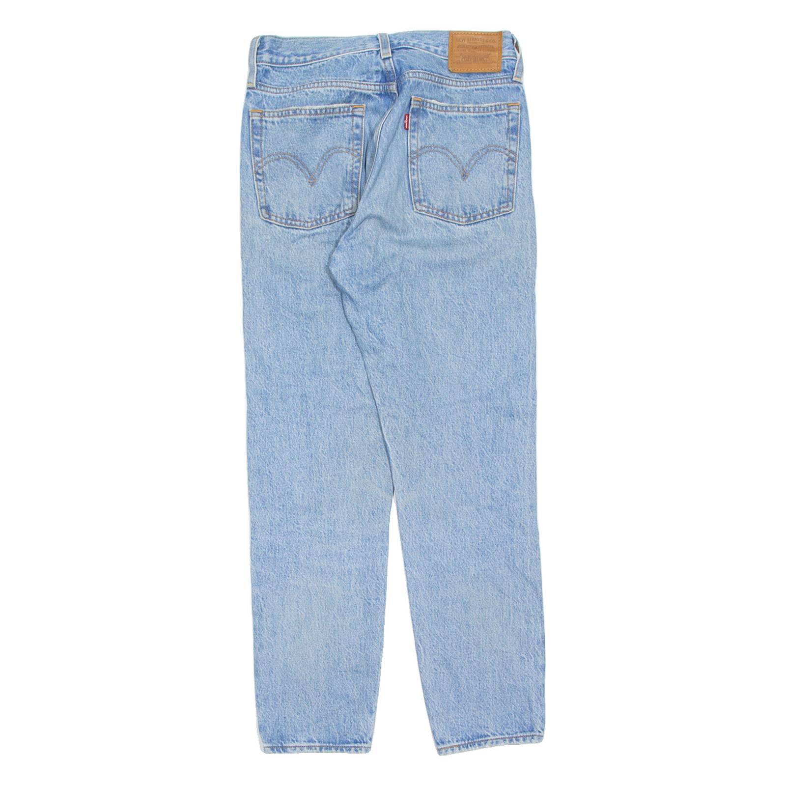 LEVI'S BIG E Womens Jeans Blue Regular Straight Stone Wash W26 L27
