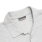 KAPPA Mens Light Grey Polo Shirt XL Cotton Blend Basic Short Sleeve Casual
