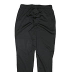 REEBOK Mens Joggers Black M W28 L29 Polyester Blend Slim Tapered Reflective Logo