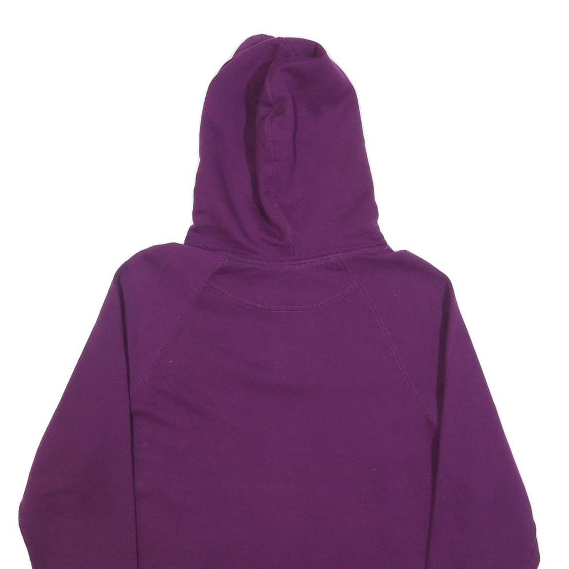 CHAMPION Womens Purple Hoodie L Cotton Pullover Sweatshirt Casual