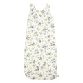 MOLLY MALLOY Womens Cream Floral Sleeveless Midi Dress Cotton Blend M Light