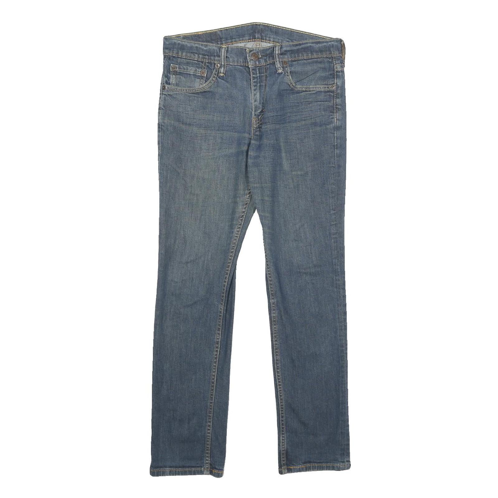 LEVI'S 511 Slim Mens Jeans Blue Slim Skinny Denim Medium W30 L30 Stylish Zip
