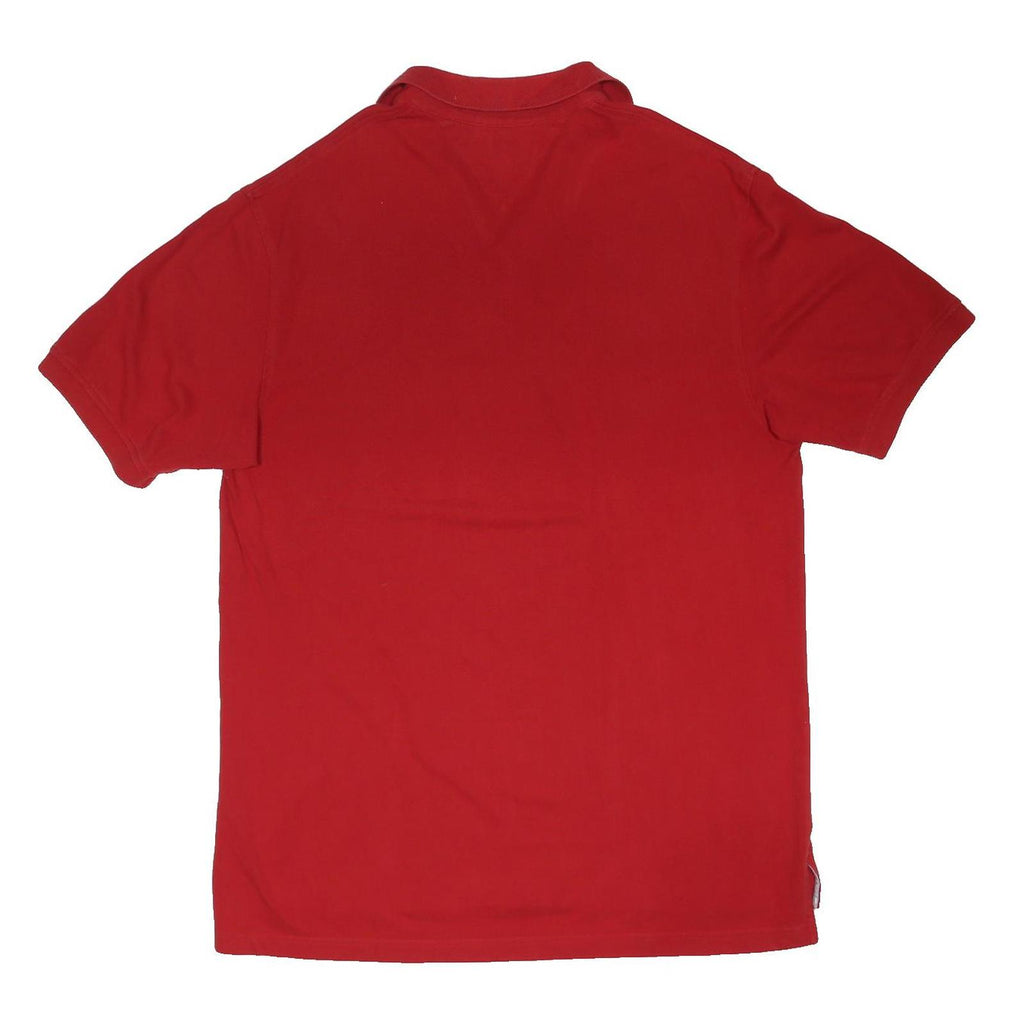 POLO RALPH LAUREN Mens Red Short Sleeve Plain XL Classic Cotton Blend Polo Shirt