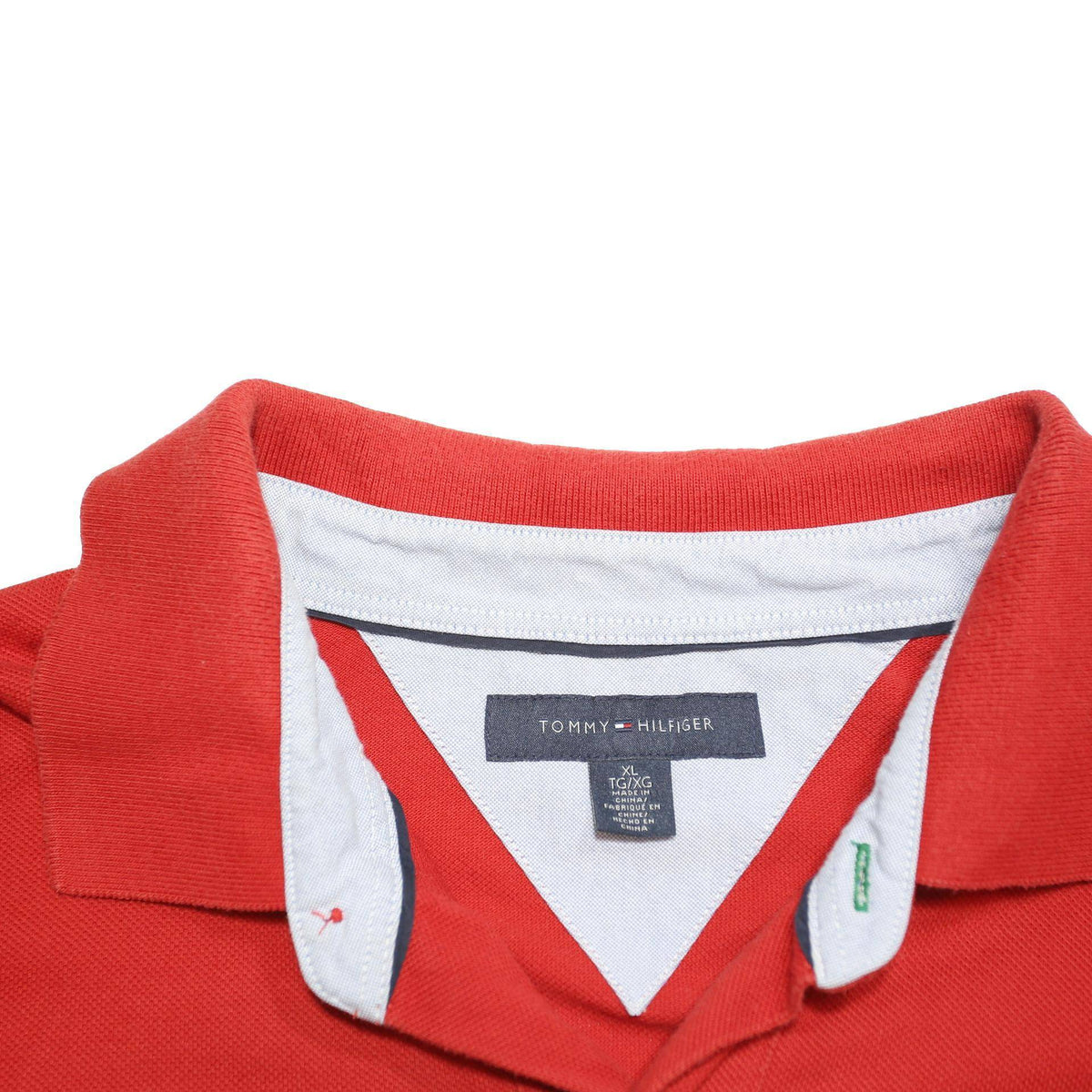 POLO RALPH LAUREN Mens Red Short Sleeve Plain XL Classic Cotton Blend Polo Shirt