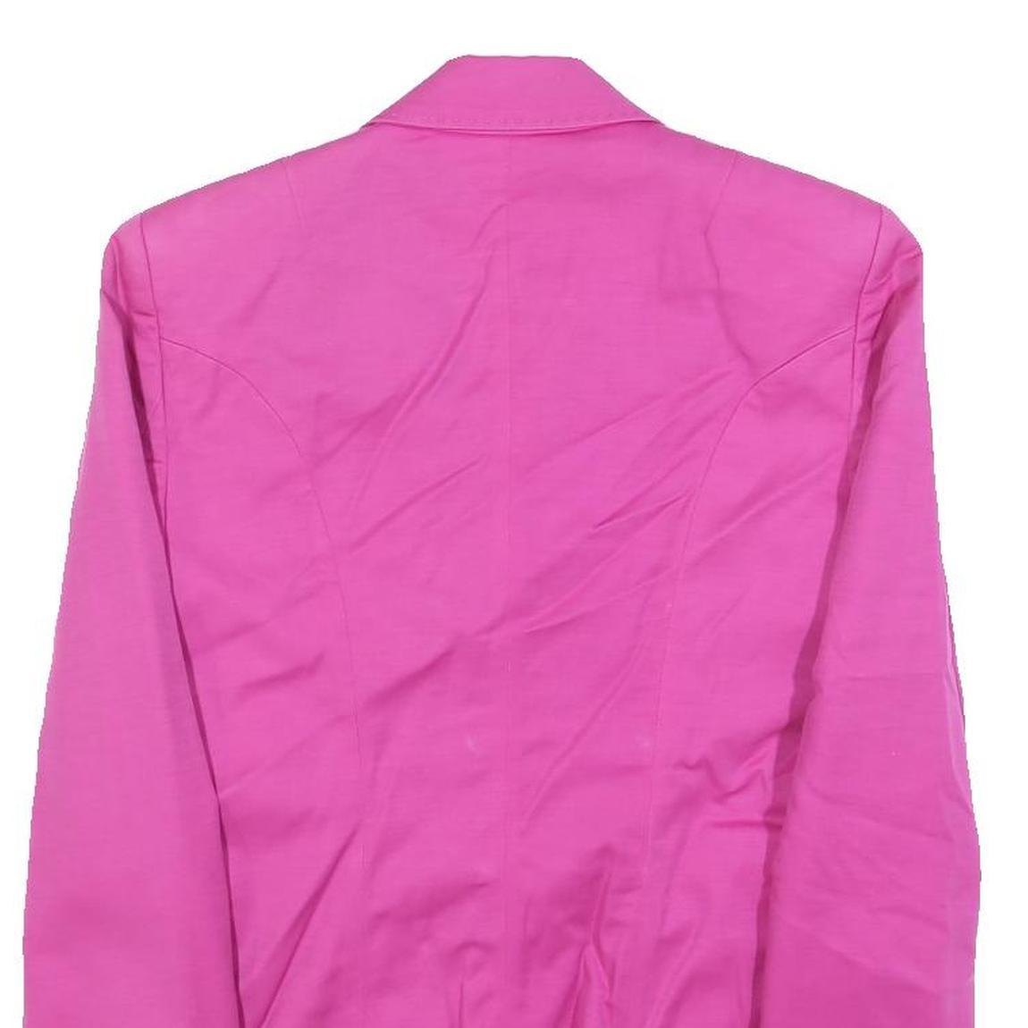 MARC AUREL Womens Pink Jacket S Cotton Blend Classic Tailored Button Blazer