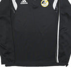 ADIDAS Mens Black & White Football Club 1/4 Zip Sweatshirt M Athletic Sportswear
