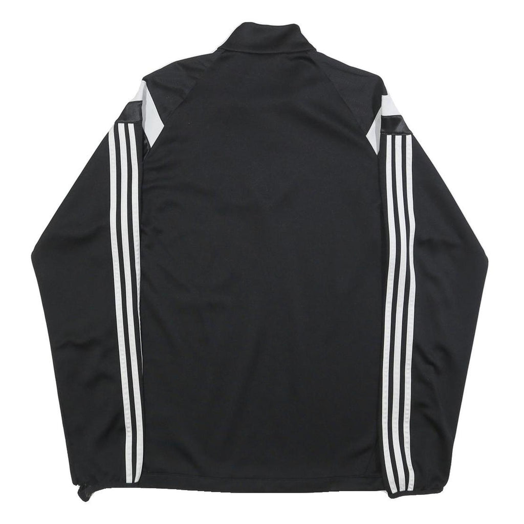 ADIDAS Mens Black & White Football Club 1/4 Zip Sweatshirt M Athletic Sportswear