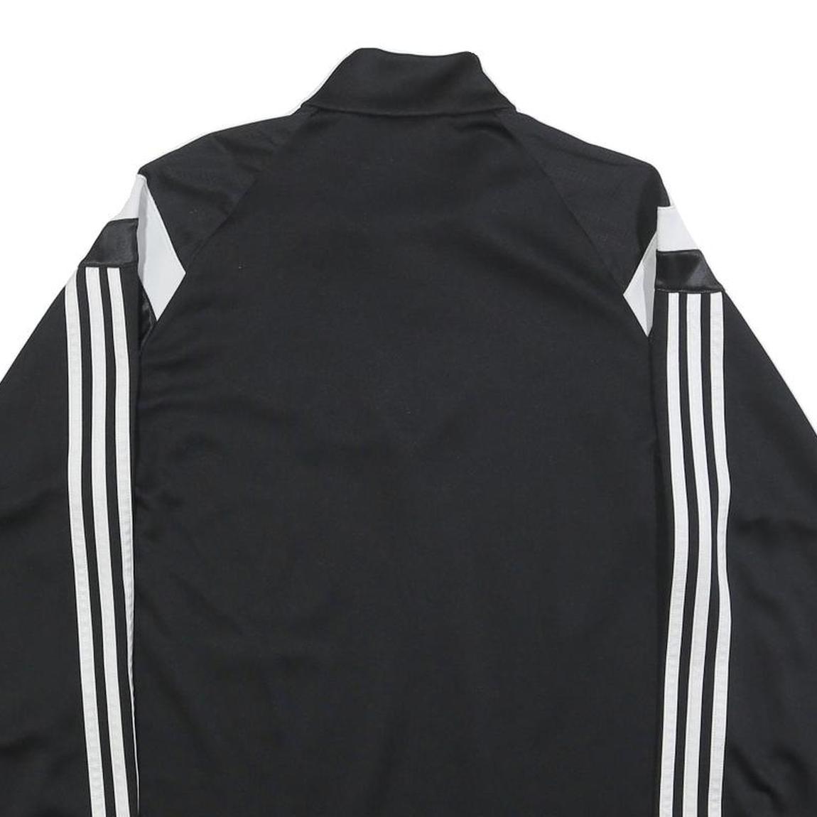 ADIDAS Mens Black & White Football Club 1/4 Zip Sweatshirt M Athletic Sportswear