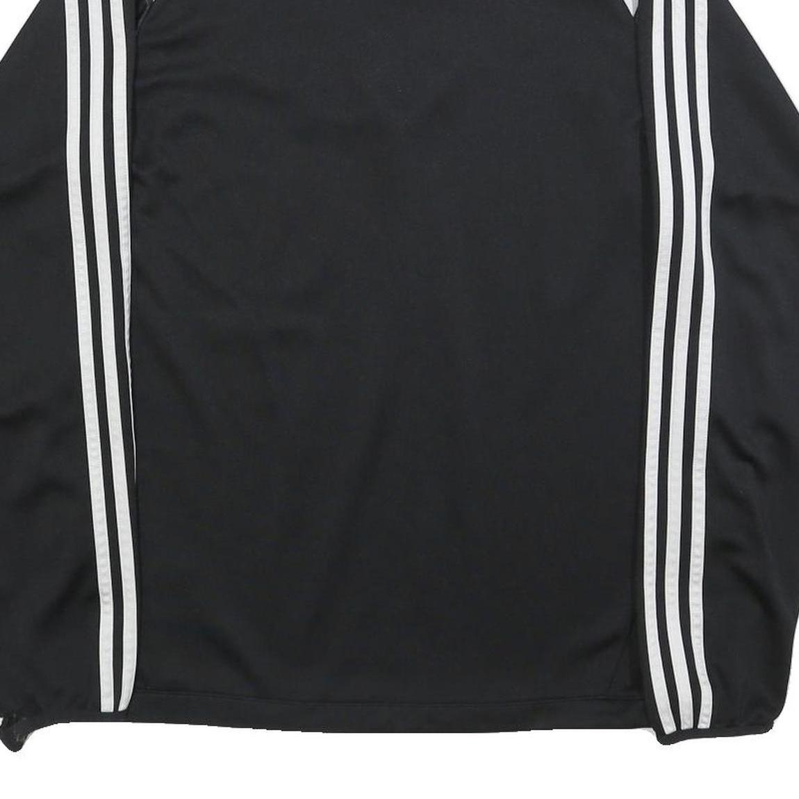 ADIDAS Mens Black & White Football Club 1/4 Zip Sweatshirt M Athletic Sportswear
