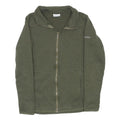 COLUMBIA Womens Green Zip Jacket S Polyester Chevron Pattern Outdoor Wear