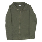 COLUMBIA Womens Green Zip Jacket S Polyester Chevron Pattern Outdoor Wear