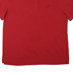 NAUTICA Mens Red Polo Shirt 2XL Cotton Blend Short Sleeve Basic Casual Top