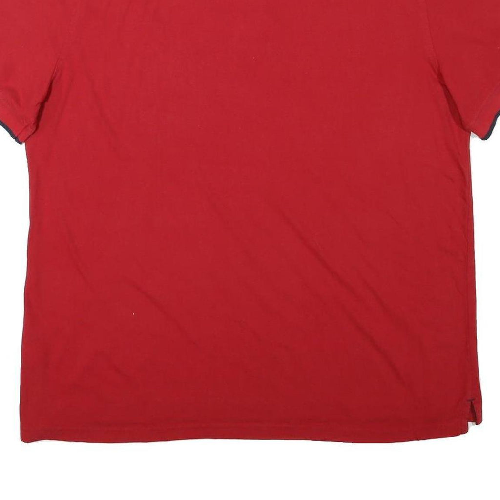 NAUTICA Mens Red Polo Shirt 2XL Cotton Blend Short Sleeve Basic Casual Top
