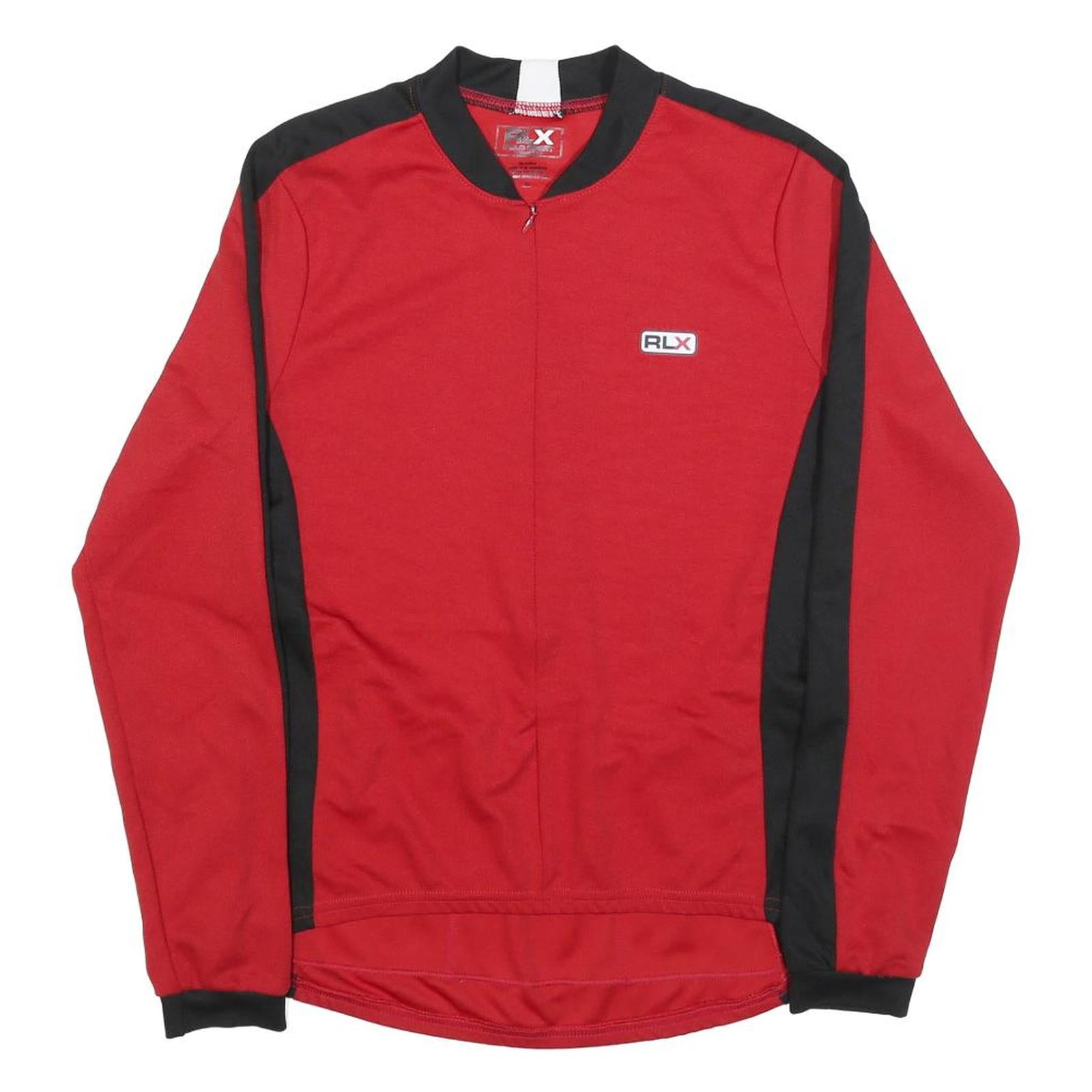 POLO SPORT RALPH LAUREN Womens Red & Black Modern Long Sleeve Crew Neck T-Shirt