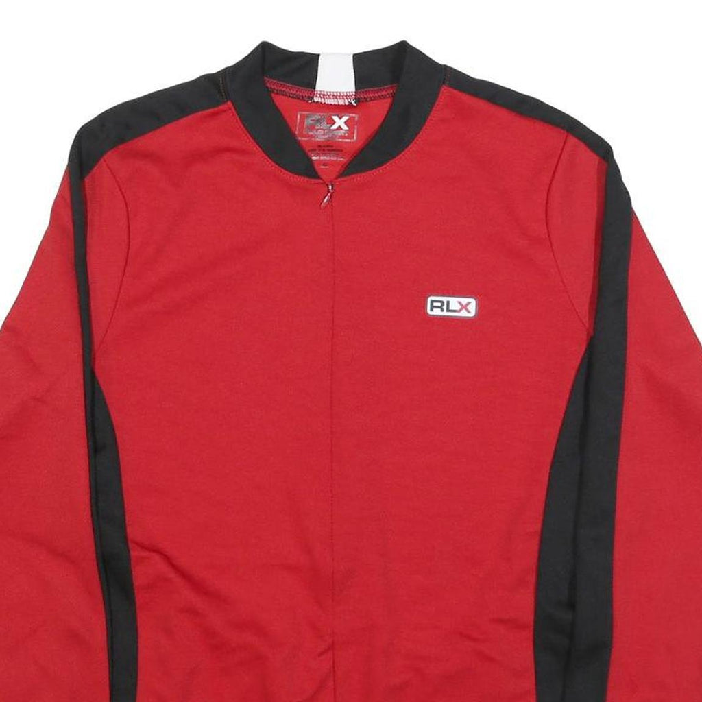 POLO SPORT RALPH LAUREN Womens Red & Black Modern Long Sleeve Crew Neck T-Shirt