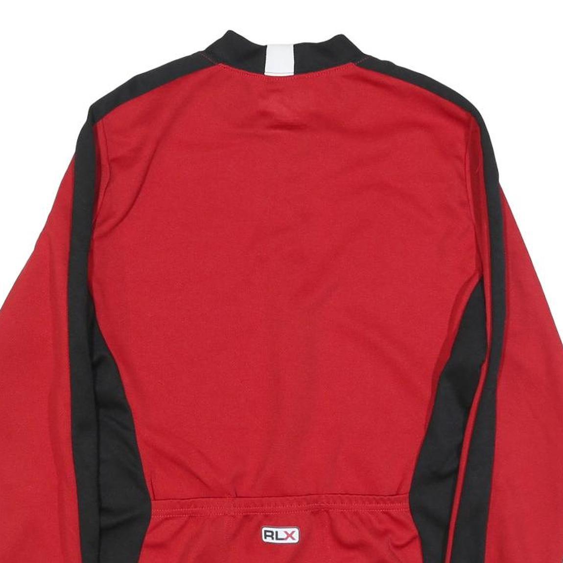 POLO SPORT RALPH LAUREN Womens Red & Black Modern Long Sleeve Crew Neck T-Shirt