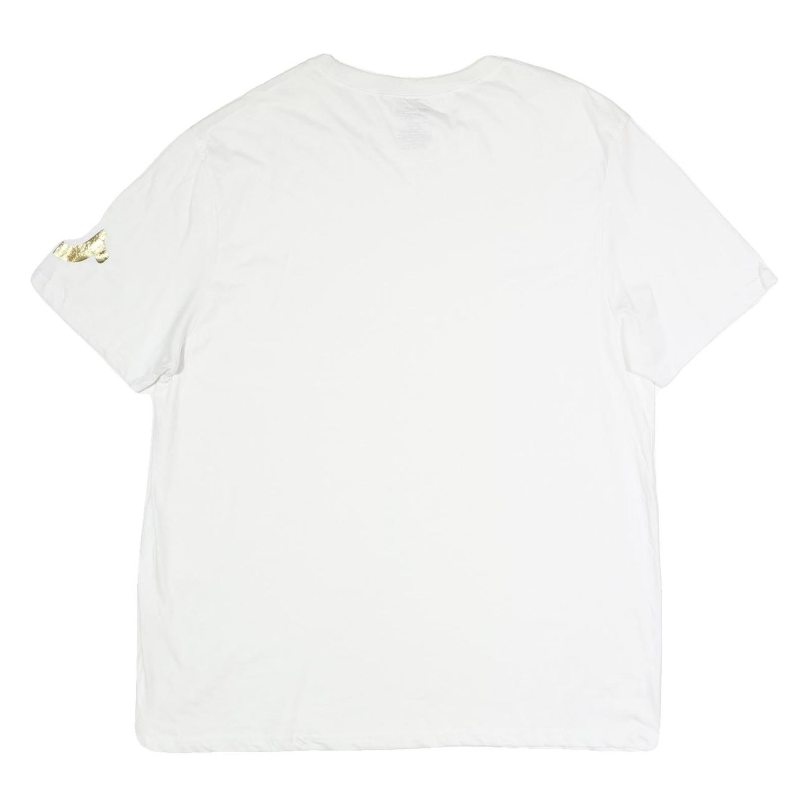 TRUE RELIGION Mens White XL Graphic T-Shirt Short Sleeve Crew Neck Designer