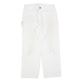 DICKIES Mens White Relaxed Workwear Straight Denim Jeans W32 L27 Durable Casual