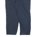 CARHARTT Mens Cotton Blend Navy Regular Trousers W42 L30 Casual Workwear Zip