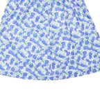 JOANNA Womens Blue Floral Pleated Midi Polyester Skirt 2XL Summer Casual