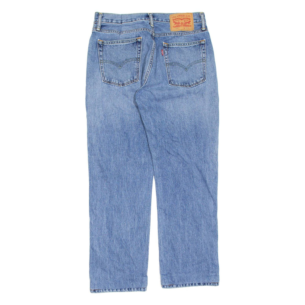 LEVI'S 514 Jeans Mens Blue Regular Straight Stone Wash W32 L26