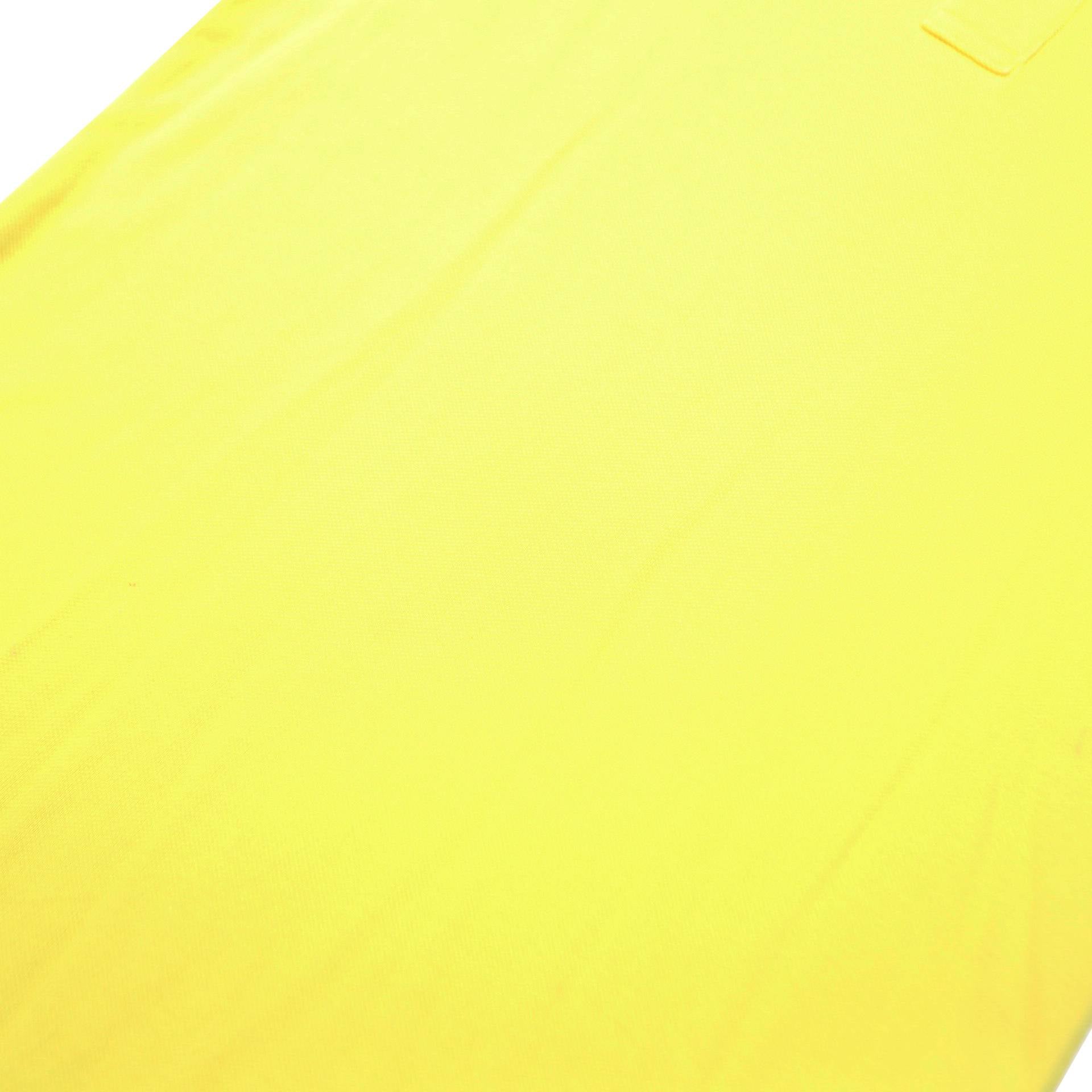 POLO RALPH LAUREN Womens Yellow Polo Shirt Short Sleeve Plain L Classic Fit