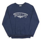 FLORIDA Womens Blue Baffle Gab Crew Neck L Cotton Blend Sweatshirt