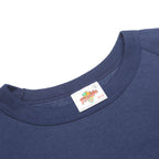 FLORIDA Womens Blue Baffle Gab Crew Neck L Cotton Blend Sweatshirt