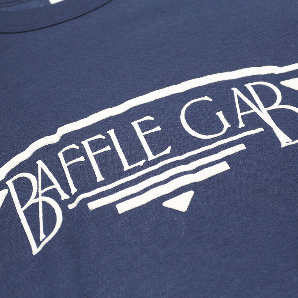 FLORIDA Womens Blue Baffle Gab Crew Neck L Cotton Blend Sweatshirt