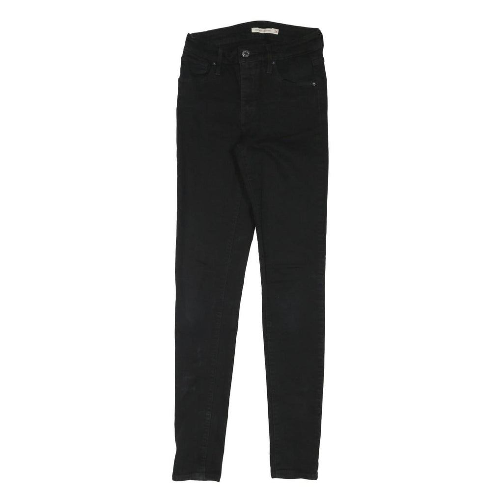 LEVI'S Womens Black Slim Jeans Denim W26 L30 Zip Classic Skinny Cotton Blend