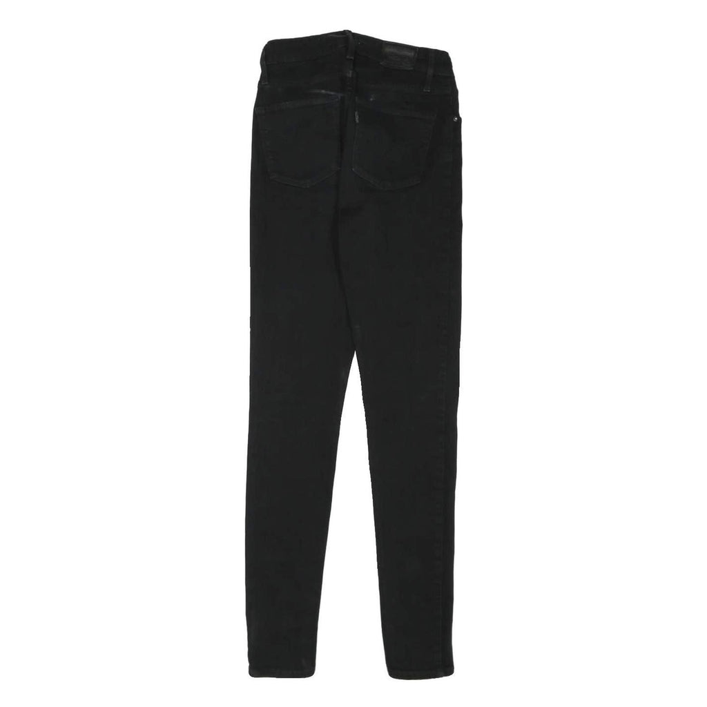 LEVI'S Womens Black Slim Jeans Denim W26 L30 Zip Classic Skinny Cotton Blend