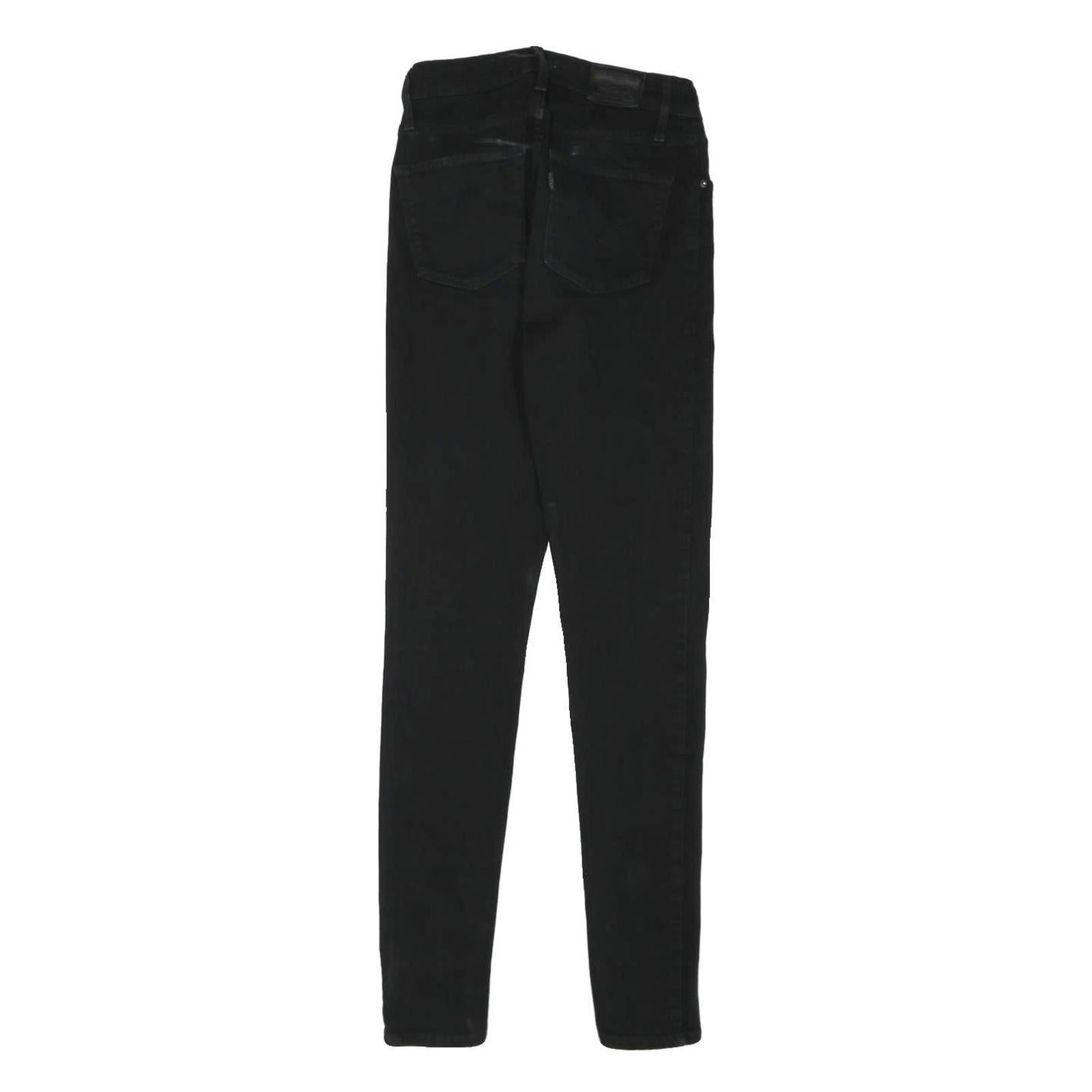 LEVI'S Womens Black Slim Jeans Denim W26 L30 Zip Classic Skinny Cotton Blend
