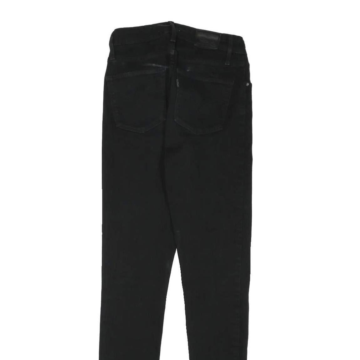 LEVI'S Womens Black Slim Jeans Denim W26 L30 Zip Classic Skinny Cotton Blend