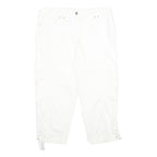 WHITE HOUSE BLACK MARKET Womens White Cargo Shorts UK 14 W34 Cotton Blend Casual