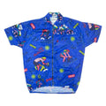 OLE Cycling Mens T-Shirt Blue 1/4 Zip XL